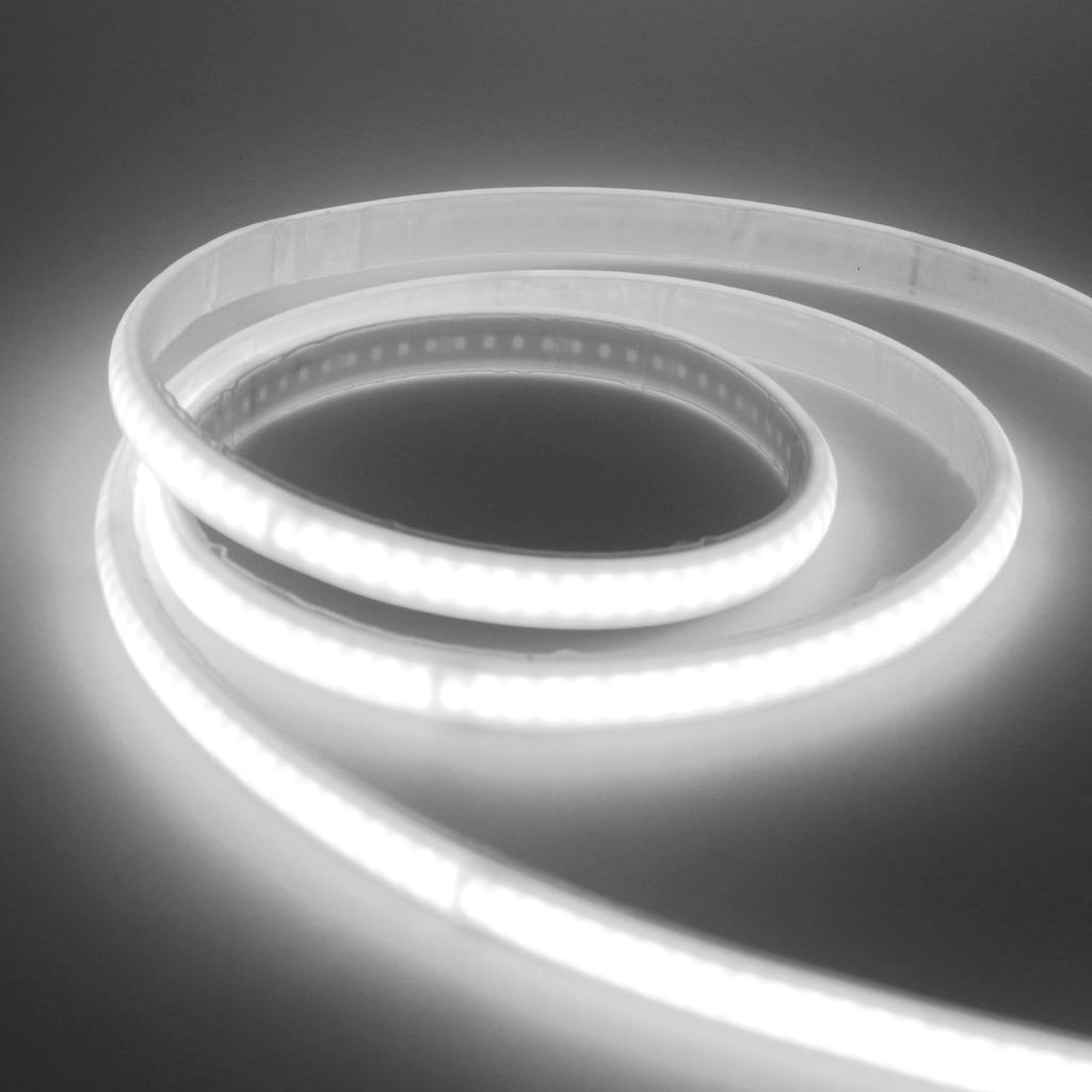 AC 220V COB Strip 3000K 4000K 6000K White IP65 Waterproof Home Decor Flexible Ribbon LED Neon Light