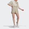 adidas Оригинальная свободная футболка Спортивная с круглым вырезом с коротким рукавом Женские топы Цвет: вне белого GM5380