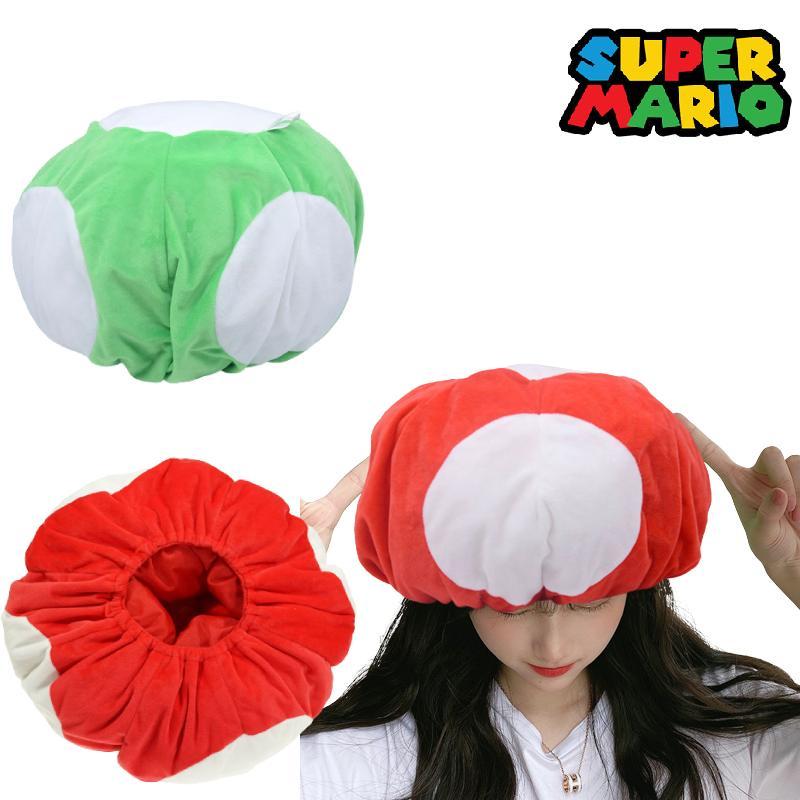 Cute Green And Red Mario Hat Plush Toy Doll For Kids And Adults