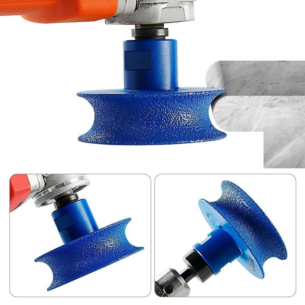 Long Service Life Semi-circular Stone Grinding Wheel Solid Construction Edge Trimming Wheel Marble