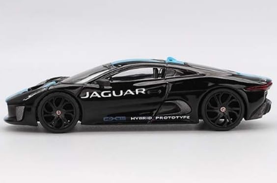 Sunrich MINI GT Jaguar Black Finished Model 1/64 C-X75 (Left-Hand Drive) MGT01070-L