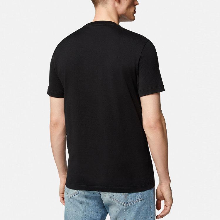 VERSACE Logo Printed Crewneck T Shirt 1008461-1A06051-1B000
