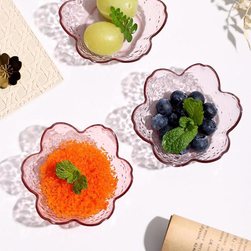 Узор молотка Сакура Соусницы Маленькие Пластиковые Блюдца для Приправ Соусник Миска для Соуса Мороженое Маленькие Обеденные Тарелки