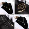 Fashion Men's Hip Hop Locomotive Accessories Full Drill Zircon Lightning Necklace Pendant Necklace