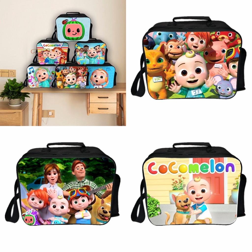 Cocomelon Insulated Lunch Box Bag With Large Capacity For Childrens Outdoor Adventures