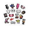 18Pcs Crock Shoe Charms Cute Cartoon Cool Shoe Charms for Kids, Bubble Slide Shoe Charms Pins for Wristband Bracelets, Sandals Decoration Accessories