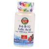 Витамин В6, В12 и Фолиевая кислота, B-6 B-12 Folic Acid, 60таб Ягода (36424004)