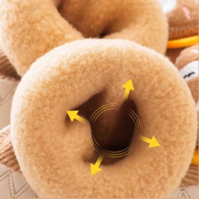 Newborn Baby Toddler Shoes Spring and Autumn Moving Season Cartoon Fleece Thickened Indoor Non-slip Soft Sole Indoor Floor Shoes