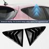Pair Rear Window Louvers Car Vent Side Window Louvers Vent for Ford Fiesta MK8 2018 -2024 Glossy Black/Carbon Fiber Black
