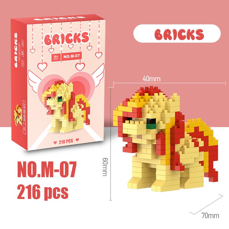 My Little Pony Строительные Блоки Лего Девочки из Эквестрии Фигурка Твайлайт Спаркл Строительные Блоки Мультяшный Персонаж Игрушки Для Детей