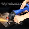 9000RPM Brushless Cordless Electric Angle Grinder Polishing Machine Angle Grinder Cutting Tool Black