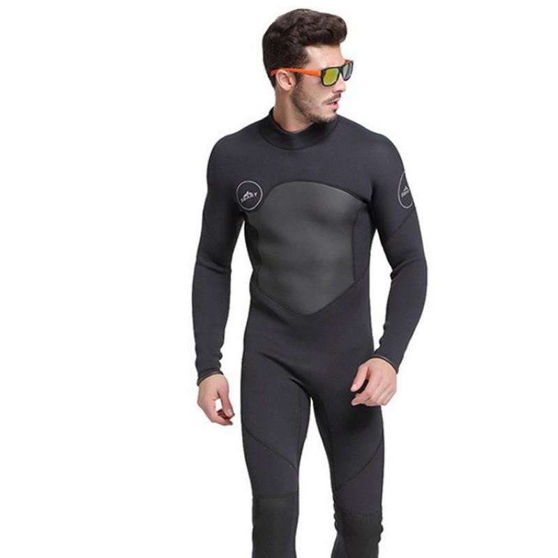 Diving Wetsuit Men 1.5mm Long Sleeve Leg Thermal Sun Protection Snorkeling Surfing Swimming