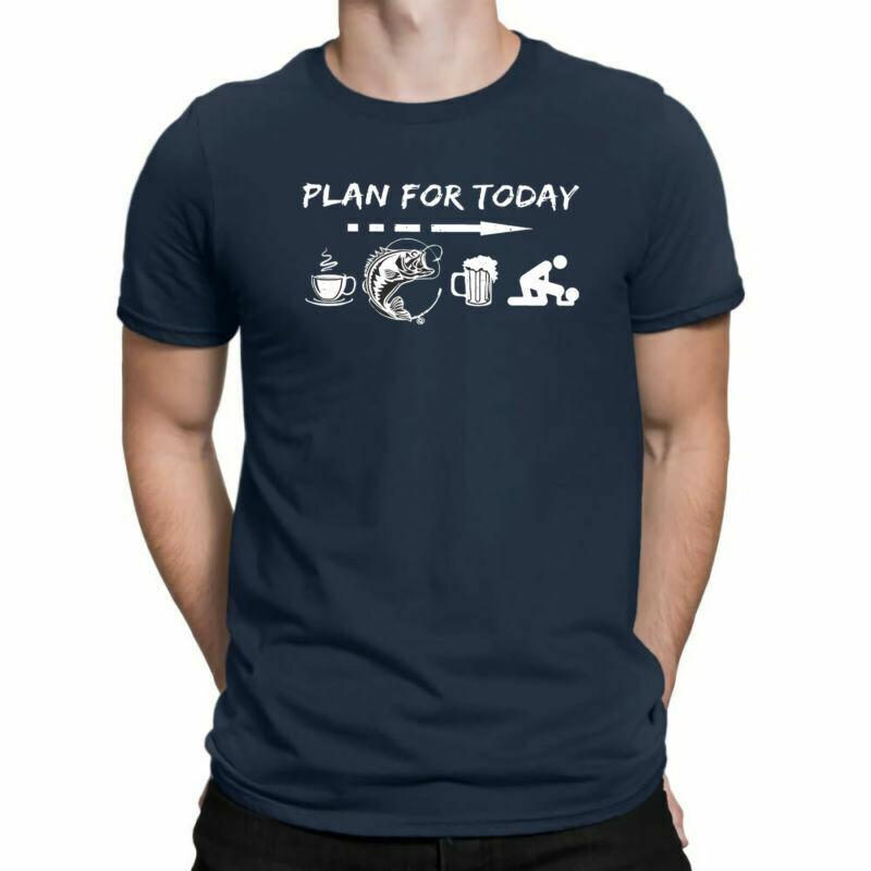 Plan for Today Are Coffee Fishing Beer and Sex Humor Funny Gifts Men's T Shirt
