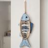 Handicraft Fish Wall Hanging Ornaments Cartoon Fish-shaped Model Wood Fish Pendant Wall Decor