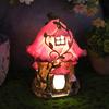 Garden Statue Solar Light Resin Outdoor Snail Welcome Figurine Eco-Friendly Flower Shape