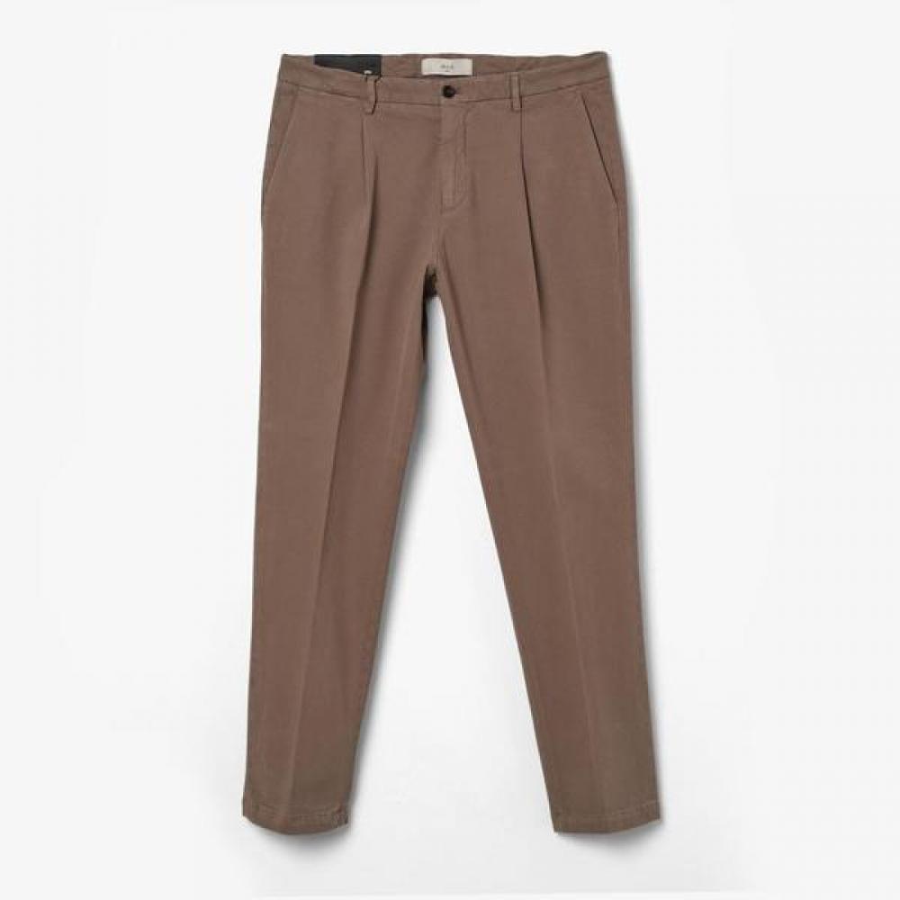 Monostereo Tiberio Cotton Lyocell 1pleat Pants Taupe Iaf2m30006a46