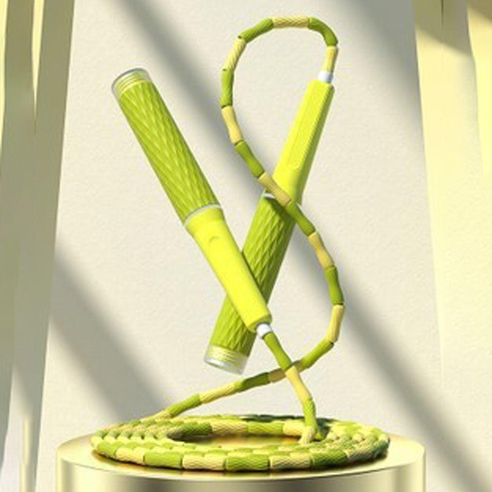 Регулируемая мягкая скакалка с бусинами, сильная гибкость, сегментированная фитнес-скакалка для домашних упражнений