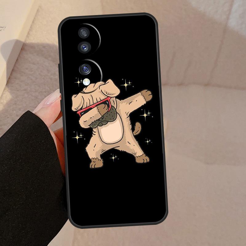Милый чехол с мопсом для Honor X9a X9b X8 X9 X7 X6 a 8X 9X Чехол для Honor Magic 5 4 Lite Pro 50 70 90 Lite