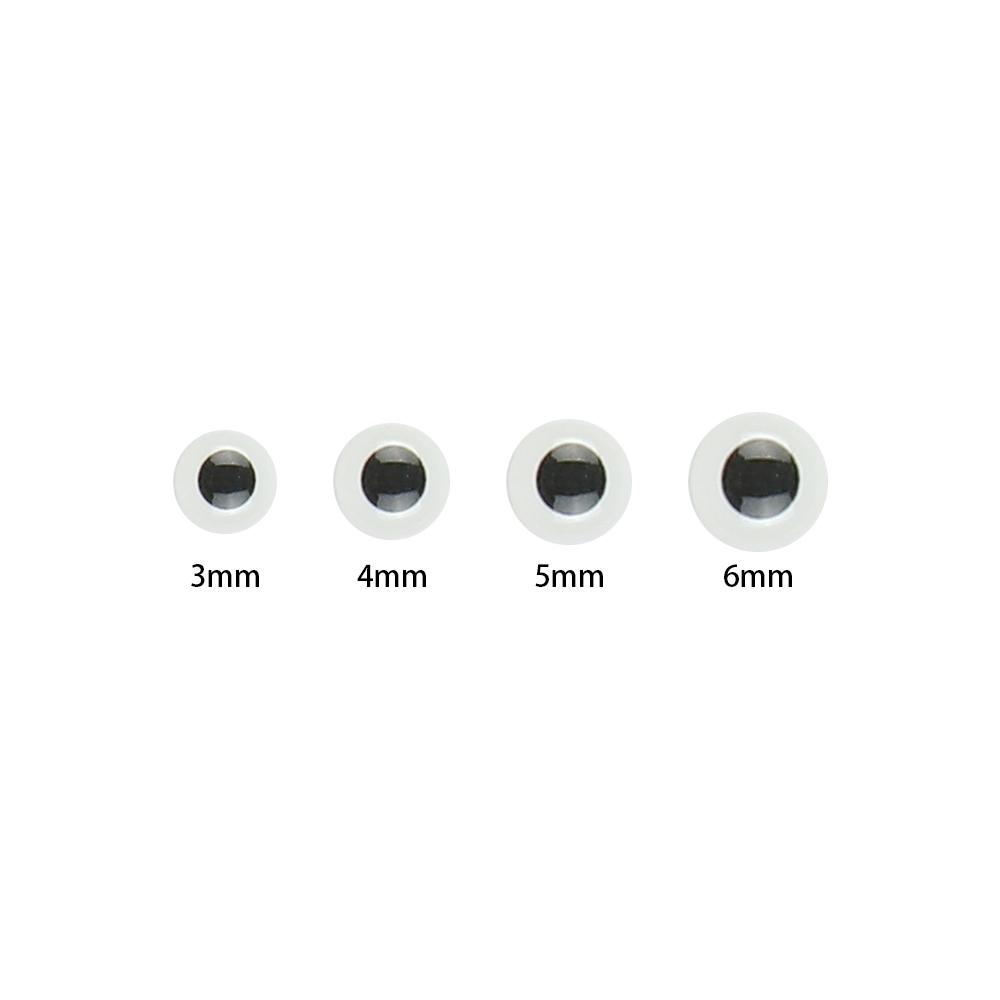 Fly Tying 3mm/4mm/5mm/6mm Jigs Crafts 3D Holographic Fishing Fishing Bait Luminous Fish Lure Eyes