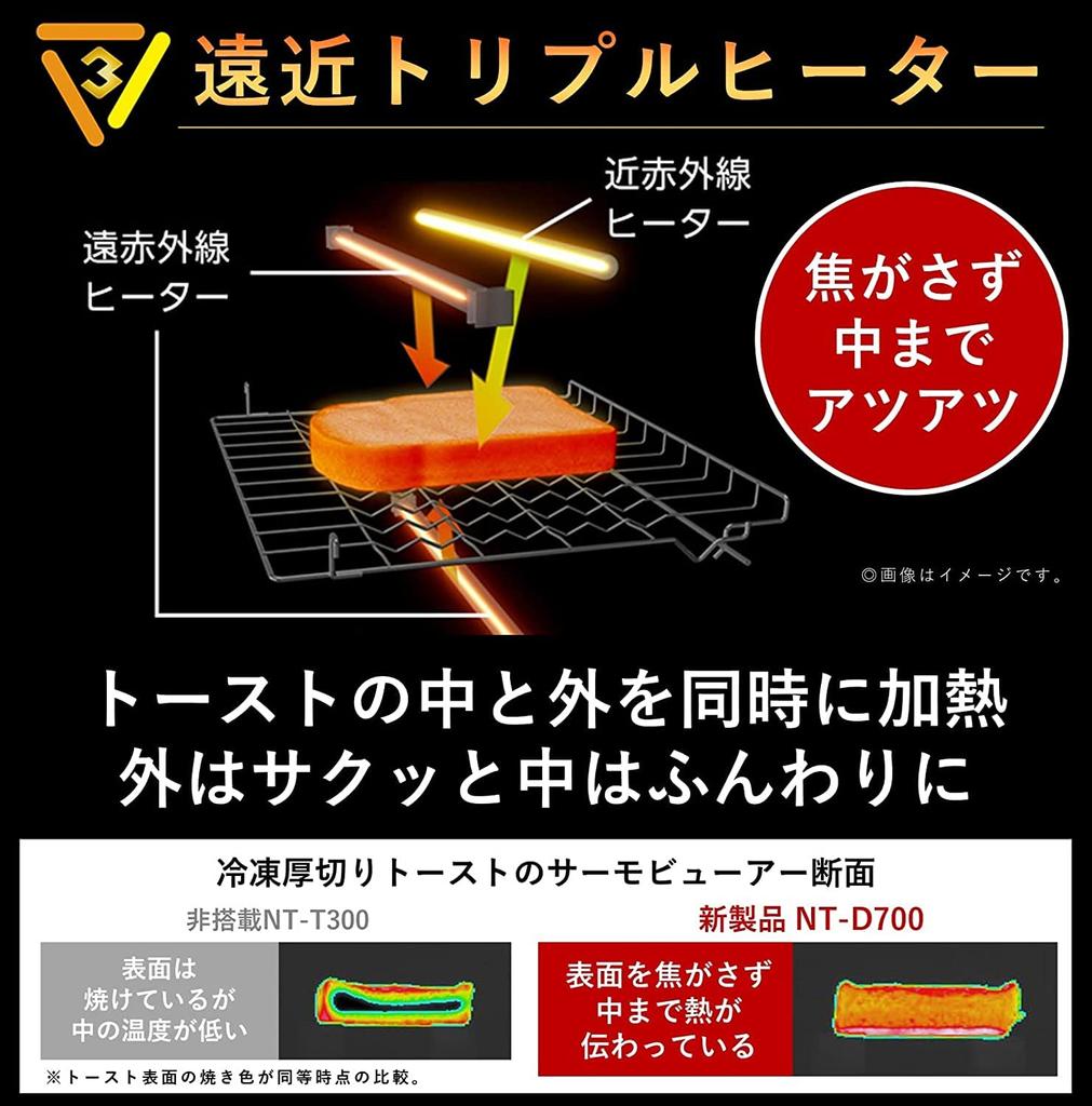 На Panasonic Тостер Духовка Тостер Бистро 8 уровней регулировки температуры Духовка Приготовление запеченного батата [Избранное ТВ! ] NT-D700-K