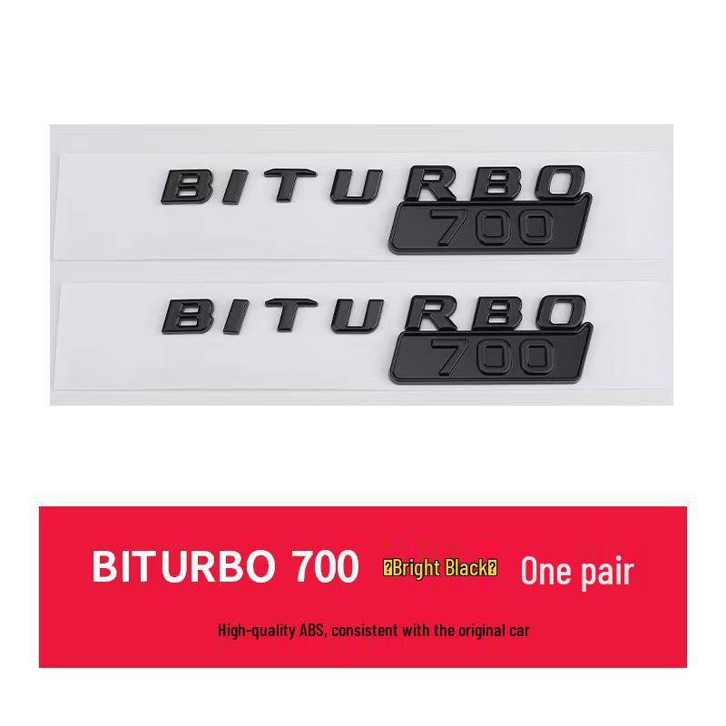 Brabus BITURBO Fender Emblem: Suitable for Mercedes 800, 700, 900 Models
