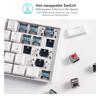 RK ROYAL KLUDGE RK61 Mechanical Keyboard with Blue Compatible with and Universal for and PCs Lightweight and Compact QWERTY US Layout Switches,