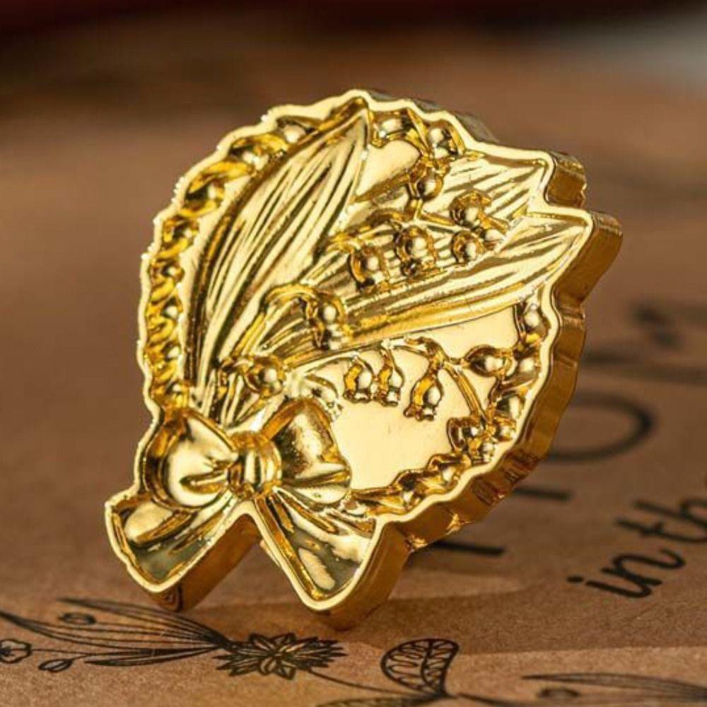 European-style Retro Sealing Wax Stamp Head Snowflake Wax Seal Stamp Polyshaped Head Stamp