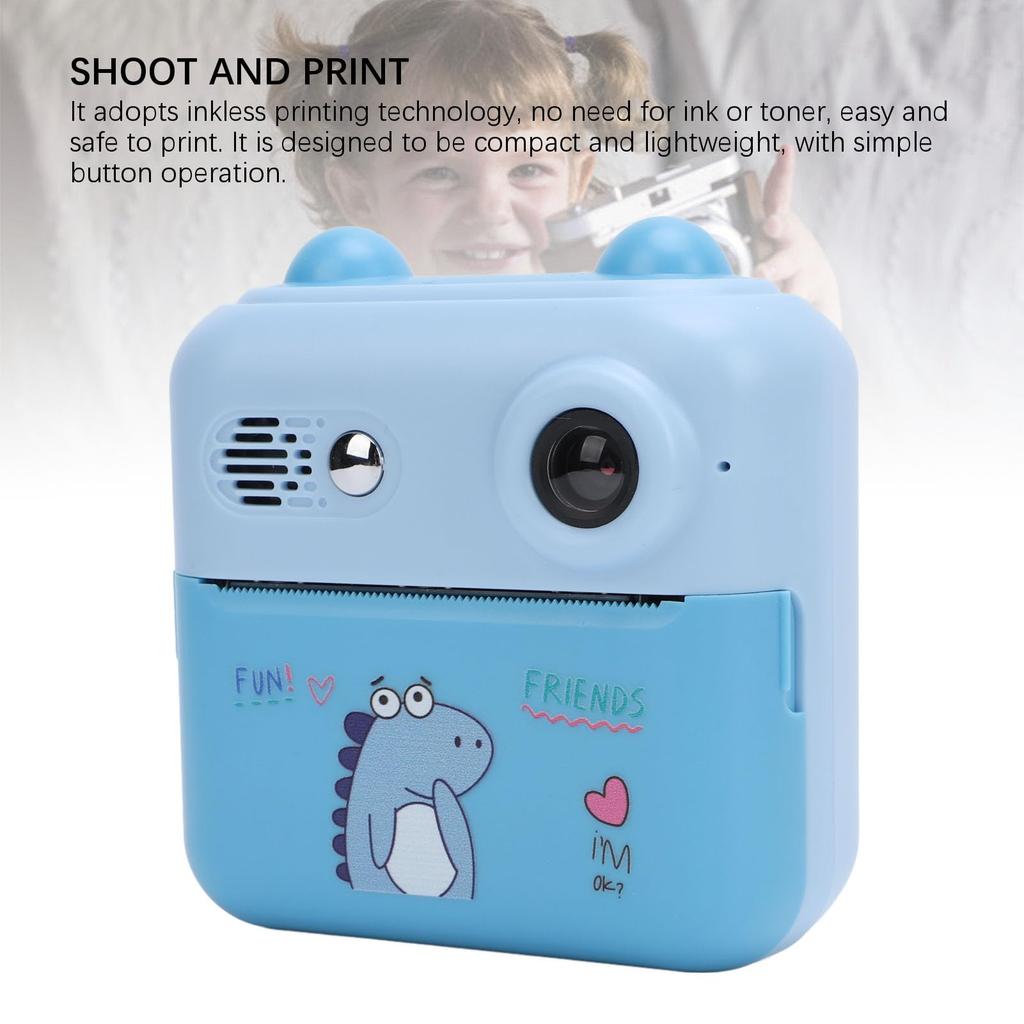 Моментальная камера, 2,4-дюймовая 50М 1080P цифровая камера с 16-кратным цифровым зумом, Фото, Видеоигра, Музыка, Наклейка, Черно-белая печать, Все-в-одном