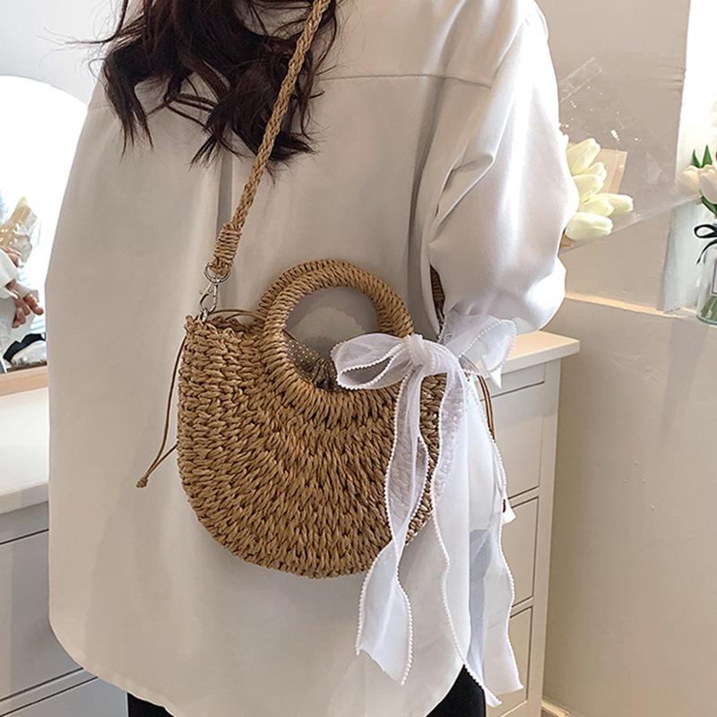 Женская плетёная сумка