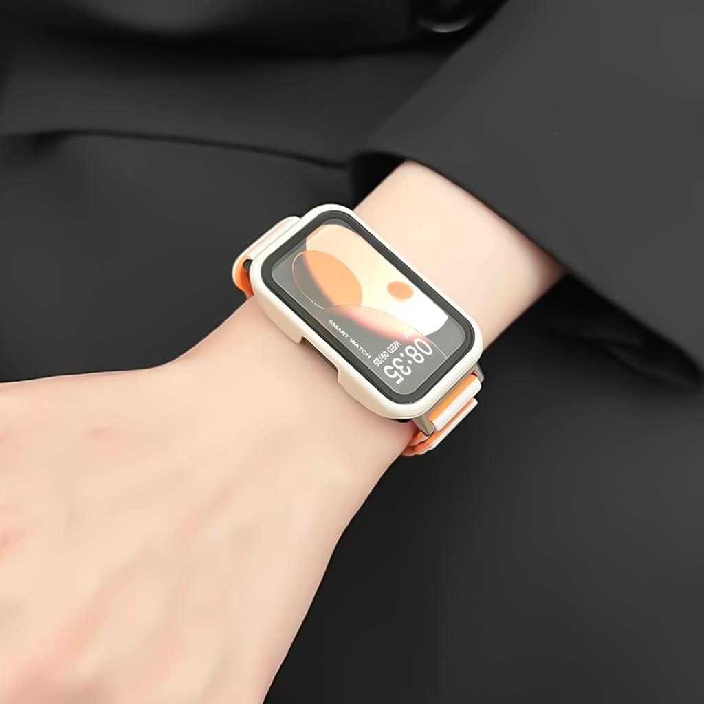 Стекло+Чехол для For Huawei Band 11Pro 11 Закаленное Стекло Защита Экрана Бампер для Huawei Band 11NFC 11Pro NFC Аксессуары