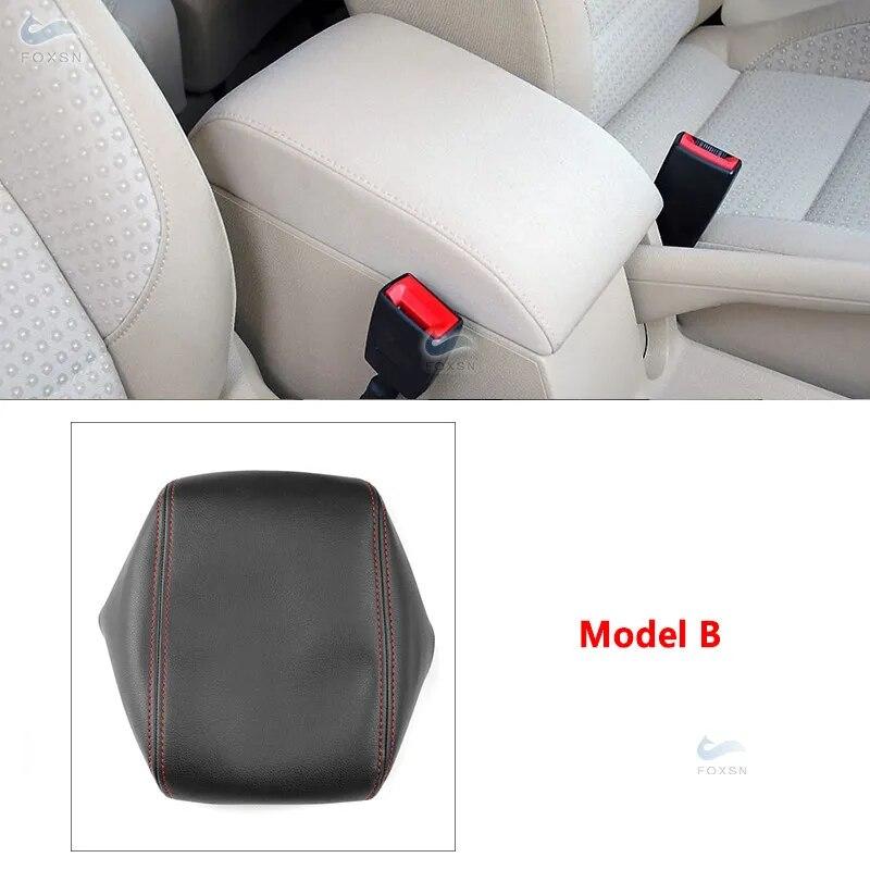 Мягкий кожаный чехол на подлокотник из микрофибры для VW Touran 2006-2012 салона автомобиля, центральный контрольный подлокотник, кожный покров, наклейка, отделка