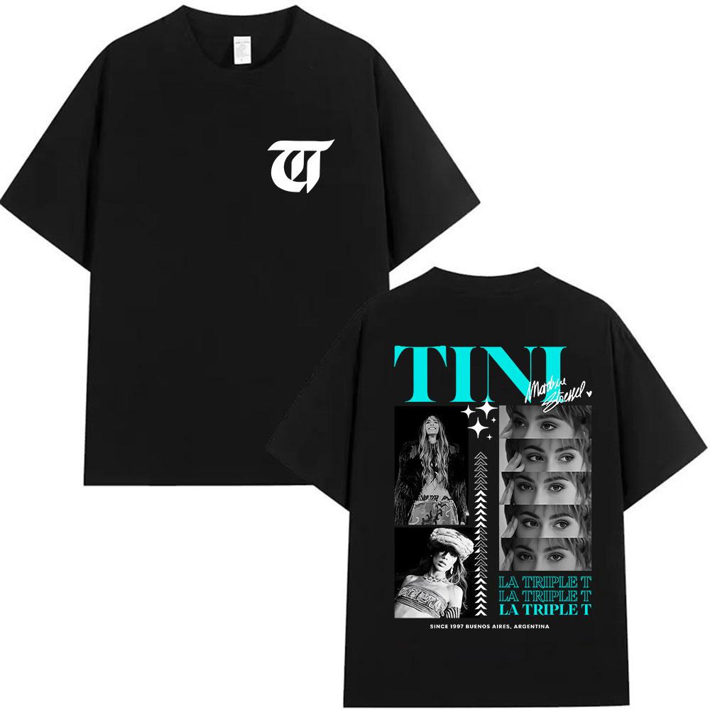 Singer TINI STOESSEL Futtura Tour New Album 2026 Graphic Tshirts Men Women Fashion Harajuku Short Sleeve Cotton Tees streetwear