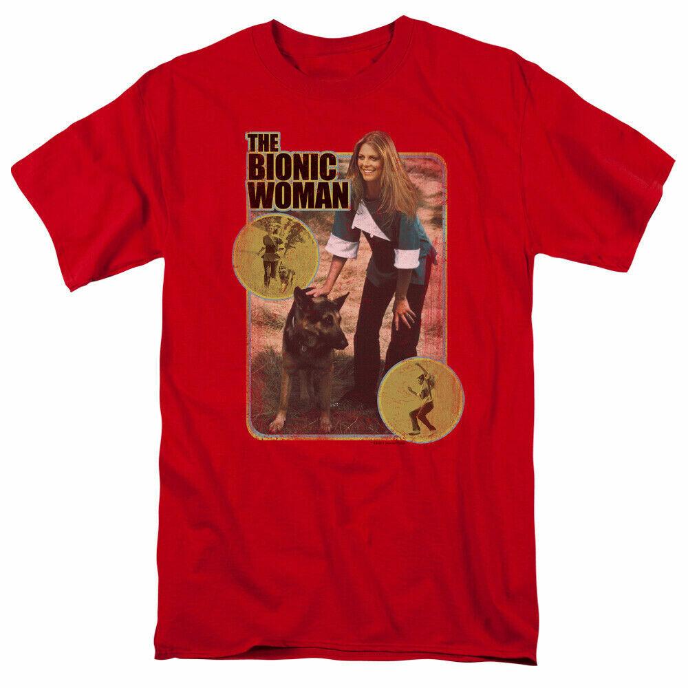 26 The Bionic Woman Jamie and Max T Shirt Mens Licensed Classic Merchandise Red Unisex T-Shirt