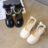 Children's Single Shoes Girls Black Small Leather Shoes Mary Jane Soft Bottom Princess Shoes