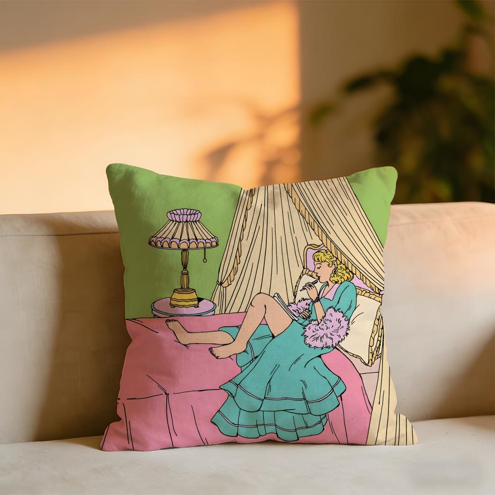 Wildly Imaginative Inspiration Cushion Cover Cozy Velvet Throw PillowSoft Warm Cushion For Sofa  Bed