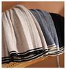 Color-Blocked Pleated Wool Knit Skirt - Elastic Waist, Korean Style, Autumn/Winter Casual Mini Skirt for Women