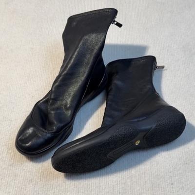Версия из коровьей кожи~ Кожаные ботинки с круглым носком на толстой подошве в стиле ретро черные короткие ботинки женские осенне-зимние ботинки-пуховики эластичные тонкие ботинки ботинки Мартин
