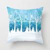Wish Home Christmas Snowflake Digital Printing Peach Skin Car Pillow Cushion Pillow Case