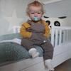 Огромный размер 70 см реалистичная кукла Reborn Baby Liam изысканная 3D цветная раскрашенная живая новорожденная кукла с мягким на ощупь хлопковым телом Rebirth кукла с прошитыми вьющимися волосами