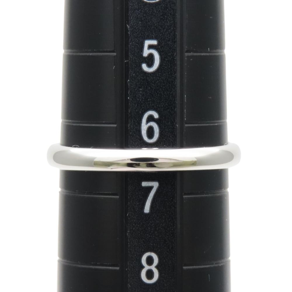 Used TIFFANY&Co. Ring Wedding band EU#46.5 Pt950Platinum 2.0g Platinum simple