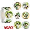 100-500pcs Cartoon Cute Penguin Sticker Reward Praise Roll Sticker Learning Label, Envelope Seal Handmade Notebook Phone Sticker
