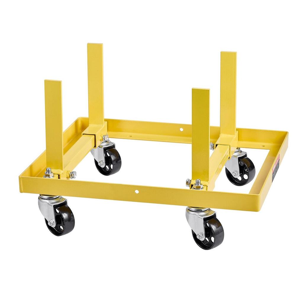 Engine Stand 750LBS/340KG Adjustable Motor Hoist Dolly Steel with 4-Caster