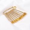 10/12Pcs Large Safety Pins 2 Inch Decorative  Brooch Women Brooch Pins For Clothes Skirts Sweater Scarf Lapels Hat