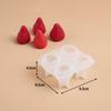 Силиконовая 3D форма для клубники Многоразовая форма для свечей DIY Свадебная годовщина