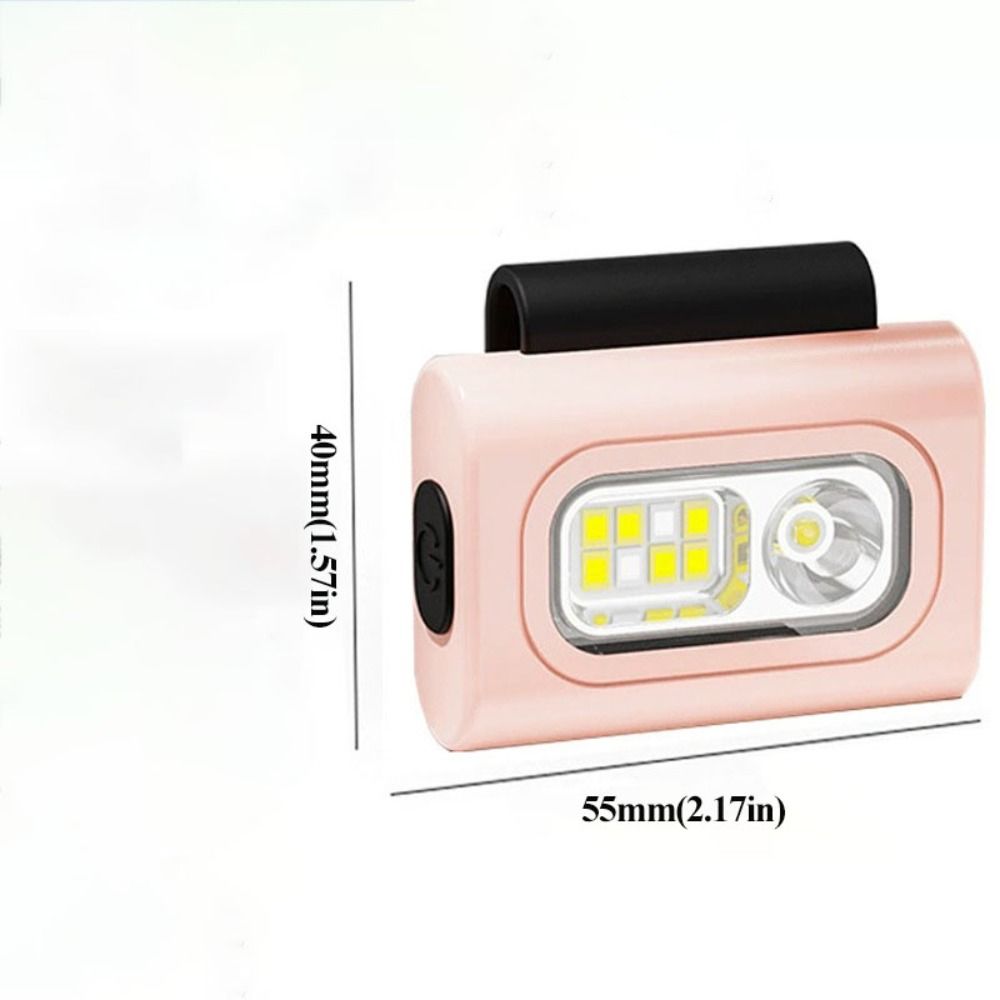 USB-заряжаемый налобный фонарь COB LED, сильный магнитный зажим, светодиодный фонарь для бега с высокой видимостью, водонепроницаемый, сверхдлительное время работы