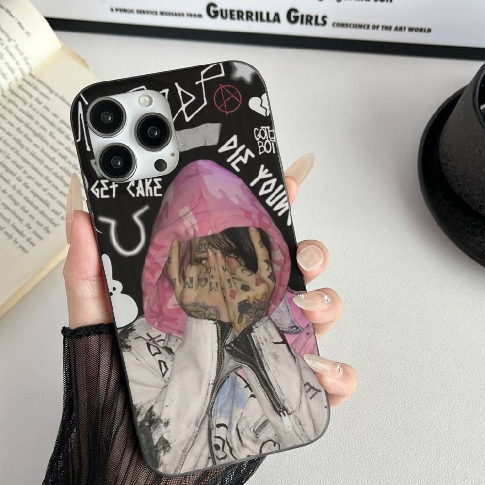 Emo Rapper Lil Peep For IPhone 17 16 15 11 12 13 14 Pro Max Plus Pro Corrugated Translucent Back Phone Cover