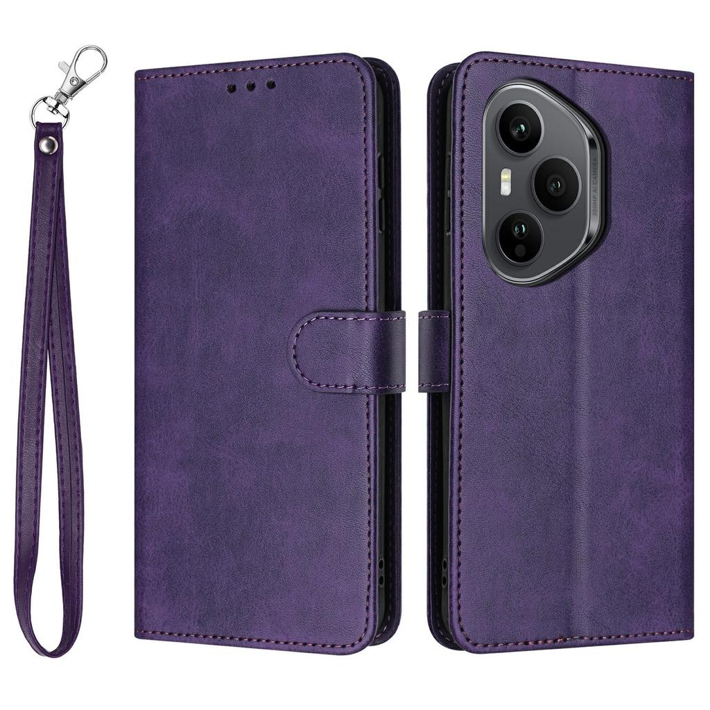 Для Honor 400 Pro 5G (Глобальный) Чехол-книжка с подставкой, кошелек, чехол для телефона из искусственной кожи с текстурой теленка