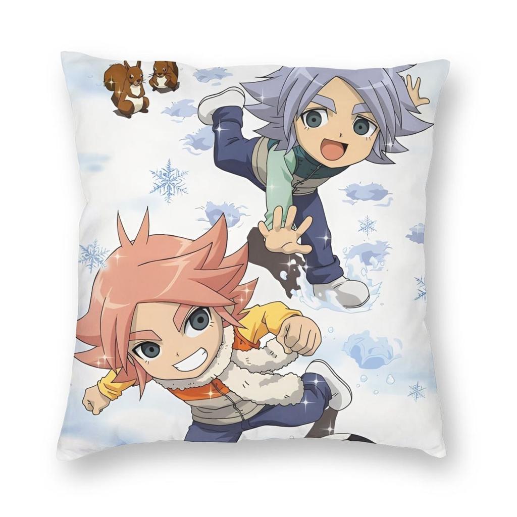 Наволочка для подушки с принтом из аниме Inazuma Eleven, полиэстеровая наволочка для подушки, декоративная наволочка для диванной подушки, для дома 40x40 см