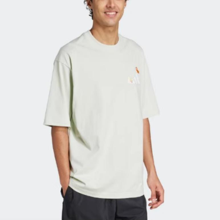 Adidas T Shirt Unisex Linen Green JZ3264