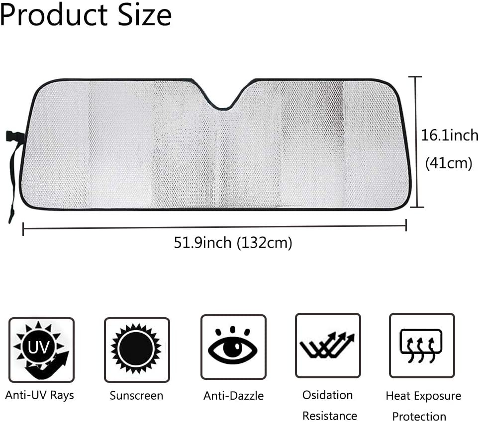 Солнцезащитный козырек на лобовое стекло для Jeep Wrangler TJ JK JKU 2&4 Door 2007-2018 Блокирует УФ-лучи Защитный козырек от солнца Солнцезащитный козырек Оконная шторка
